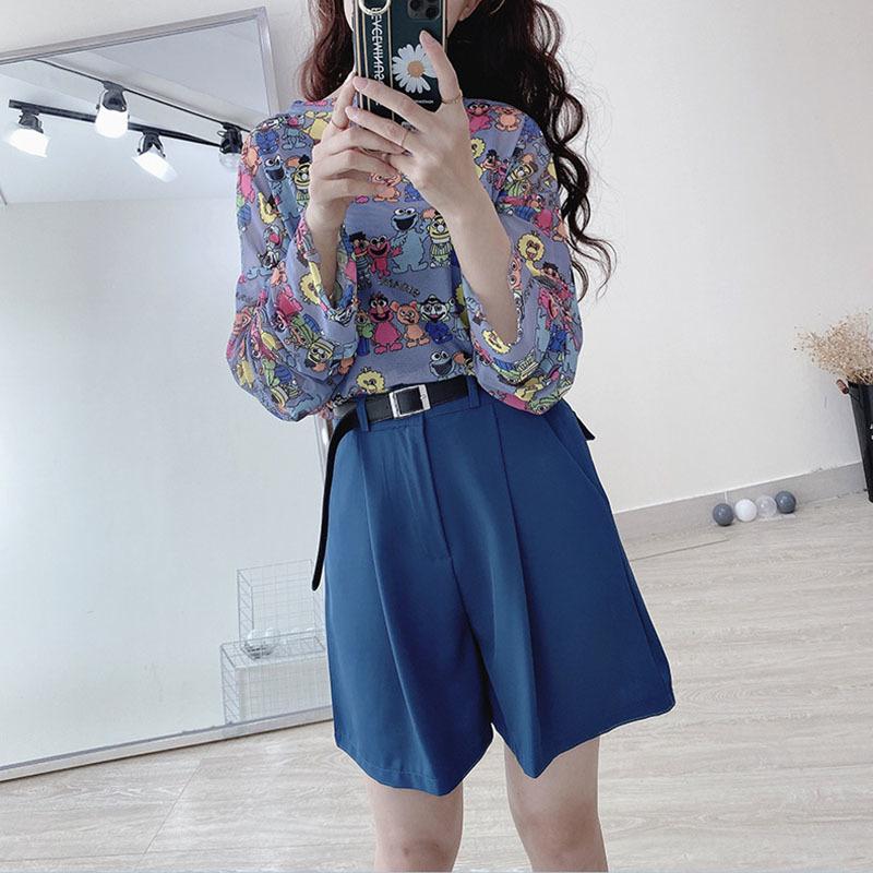 

Women Summer Shorts Ladies Solid Cotton Blend Button Skinny Casual Fashion Knee Length, Black