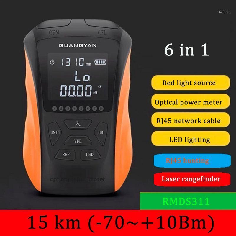 

NEW 2020 6 in 1 Multifunction Optical Power Meter Visual Fault Locator Network Cable Test optical fiber tester 5km 15km VFL1