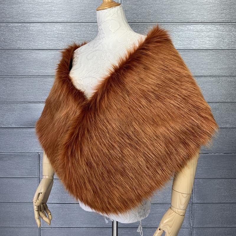 

Fur Long Fur Dress Shawl Dress Waistcoat Nightclub Faux Cape