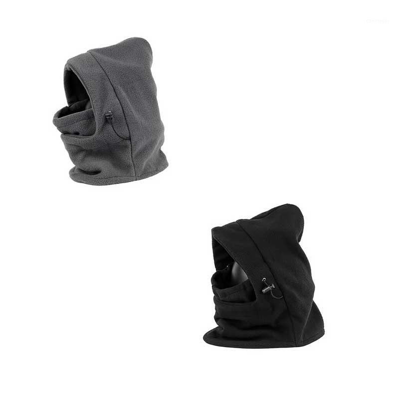 

Ski Bike Motorcycle Neck Warmer Helmet Hat Portable Winter Windproof Hiking Cap Men Warm Thermal Fleece Balaclava Face Beanies1, Black