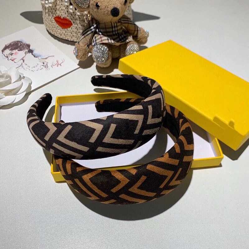 Brown Headwraps Designer Head Band Lettres Bandeau Designer Accessoires Cheveux Cerceaux Headwrap Femme Luxurys Designers Bijoux Tissu