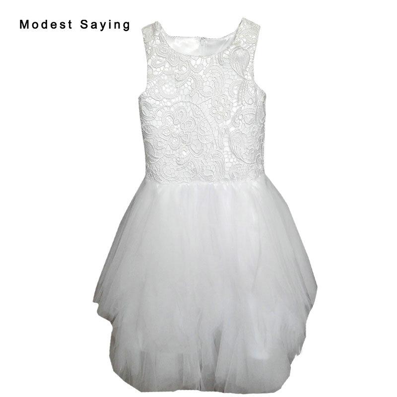 

Lovely Ivory Ruffled Lace Flower Girl Dresses 2020 Knee-Length kids Party Prom Gowns for girl pageant vestido de daminha YF15, Black