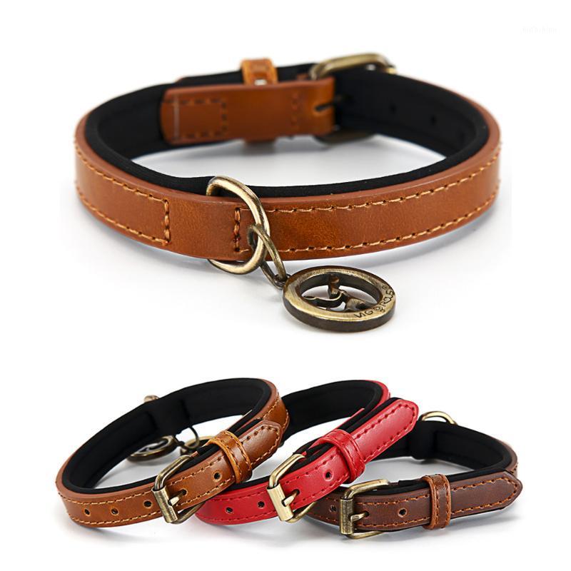 

Dog Collar PU Leather Puppy Collars For Small Medium Large Dogs Cats Durable Pet Collars Leashes Dog-Collar Pet Supplies YS00741