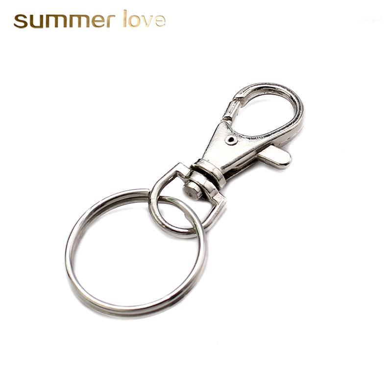 

Keychains 20 Pcs /Pack Key Holder Split Rings Keyring Car Keychain Swivel Lobster Clasp Clips Hook Ring DIY Jewelry1