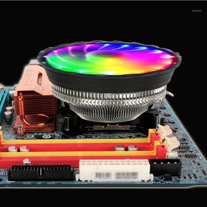 

CPU Cooler Radiator 3PIN Low Noise RGB Cooling Fan Air Heatsink For Intel LGA 775 1150 1151 1155 1156 AMD AM2 AM3 AM4 Cooler1