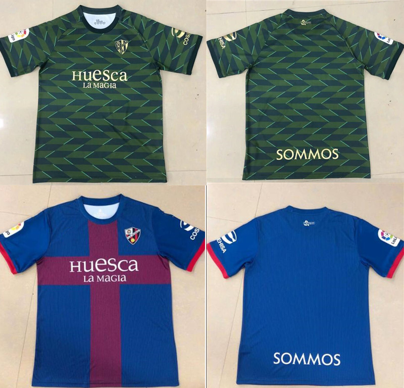 

20 21 SD Huesca Soccer Jersey Cristo Okazaki Sergio Sergio Gomez J.Pulido Insua Custom Home Red Football Shirt Uniform camiseta de futbol, Blue