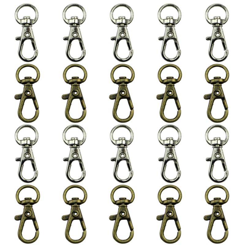 

New 10pcs Clasp Swivel Trigger Clips Snap Hooks Key Ring Bags DIY Craft