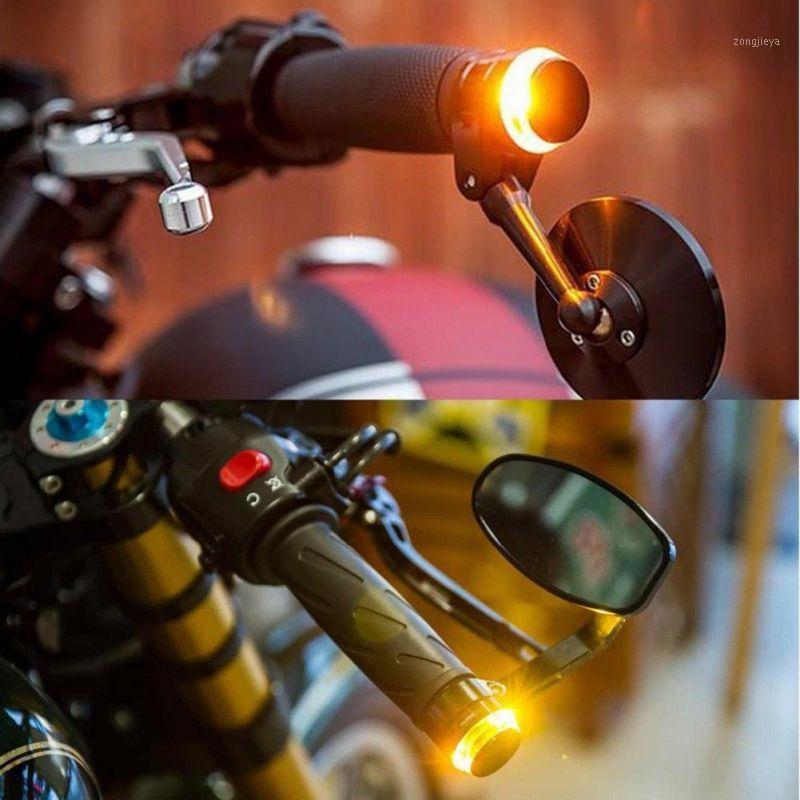 

1PCS Motorcycle LED Hand Grip Bar End Light Accelerator Bulb Handlebar Turn Signal Lamp Yellow White Two-tone DC 12V Universal1, As pic