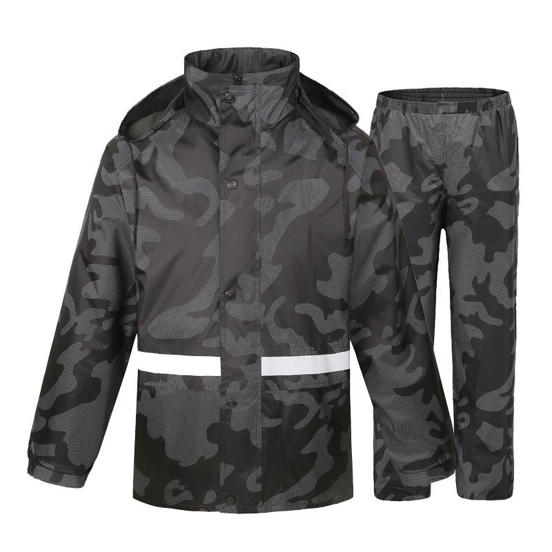 

Men Camo Rain Poncho Waterproof Reusable Women Rainwear Jacket Fashion Wet Weather Gear Veste Pluie Raincoat with Hood EB50YY