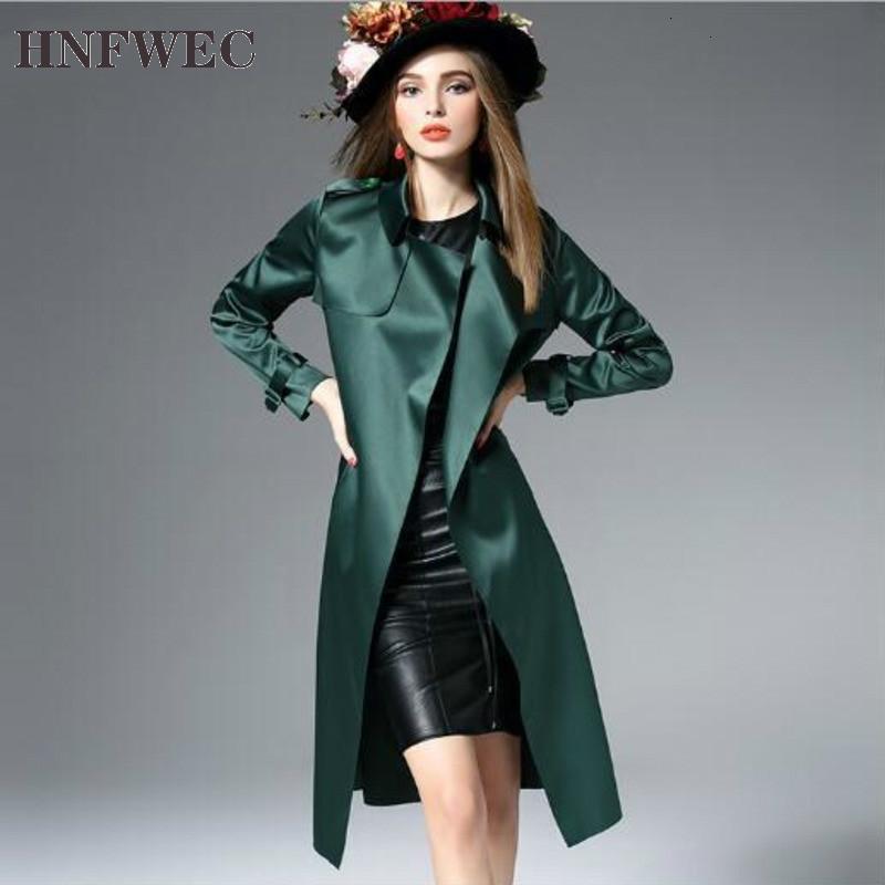 

2020 Autumn And Winter New Products Fashion Solid Color Lapel Boutique Long-sleeved Loose Long Coat Female D816, Black