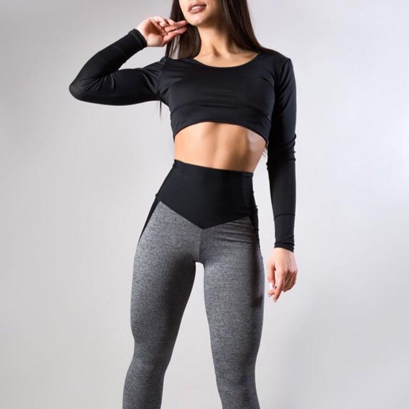 

Fashion causal Elasticity sport pants Women Solid Workout Out Pocket Leggings Fitness Sports Gym Running Athletic Pants1, As pic