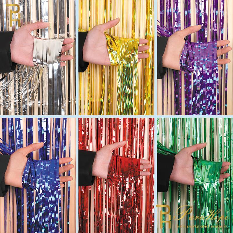 

1M Gold Pink Shimmer Sequin Backdrop Foil Fringe Tinsel Curtain Birthday Party Backdrop Wedding Decorations Adult Party Drapes1
