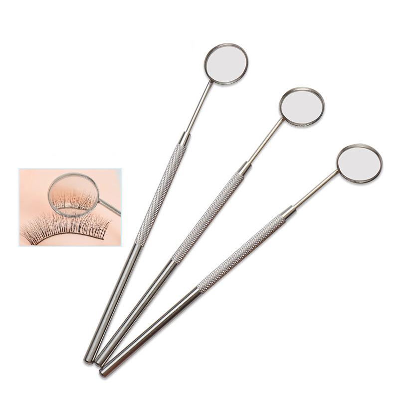 

Magnifying Checking Eyelash Extension Grafting Mirror Stainless Steel Handle Plastic Mouth Oral Eyelashes Makeup Tool