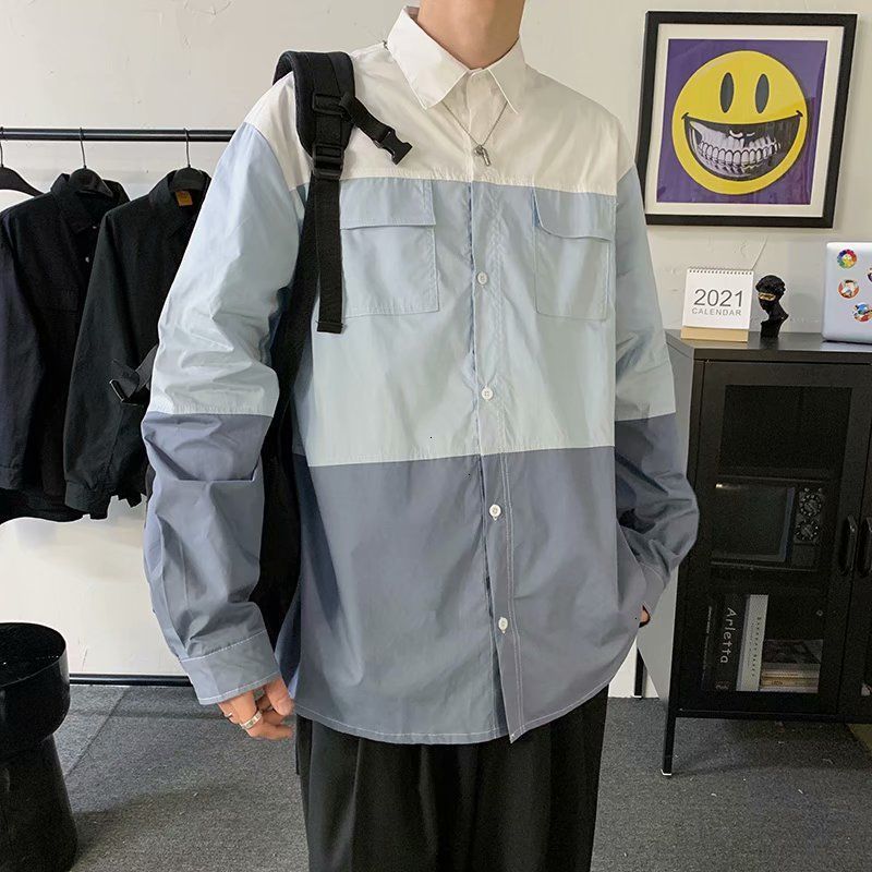 

New Men's 2021 Spring and Winter Thin Sew Jacket Lapels Fashion Young Clothes 9GLA, White