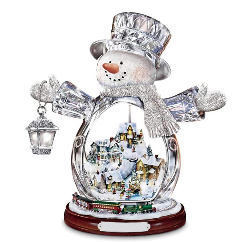 

1/6pcs Christmas Window Clings Christmas Music Box Snowman Sculptures Train Window Sticker for Decorations Xmas Holiday