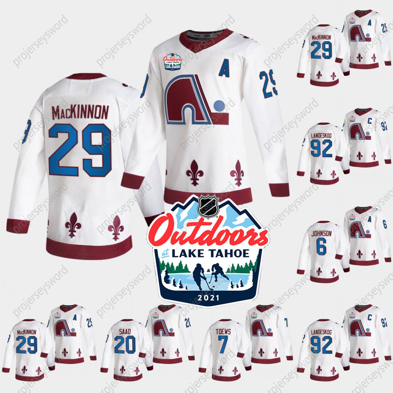 

2021 Outdoors Sunday Retro Jersey Colorado Avalanche Nathan Mackinnon Gabriel Landeskog Erik Johnson Devon Toews Brandon Saad Hockey Jerseys, Youth s-xl