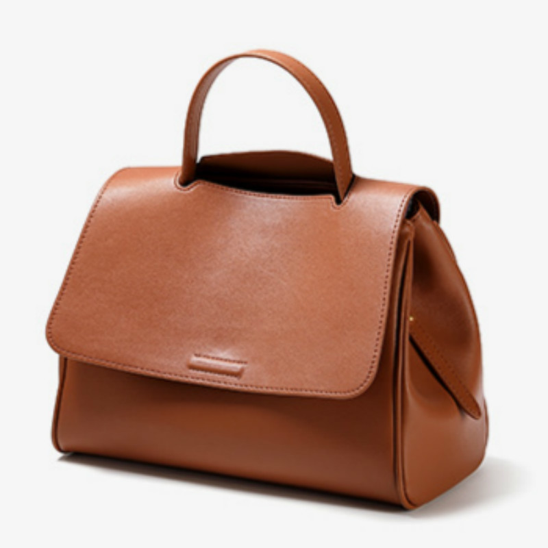 

Leather coated great capacity tote solid color crossbody for ladies 2020 new arrival winter bag, Milk tea