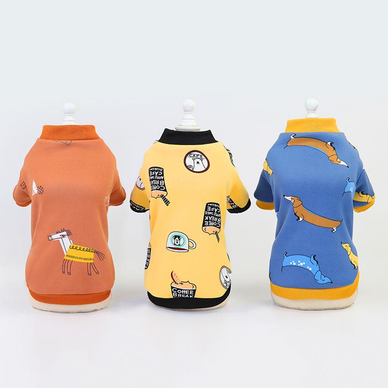 

Sweet Pet Dog Clothes for Small Dogs Cartoon Chihuahua Hoodies Sweatshirt Soft Puppy Dog Cat Winter Clothing Coat Pet Outfits #, Blue