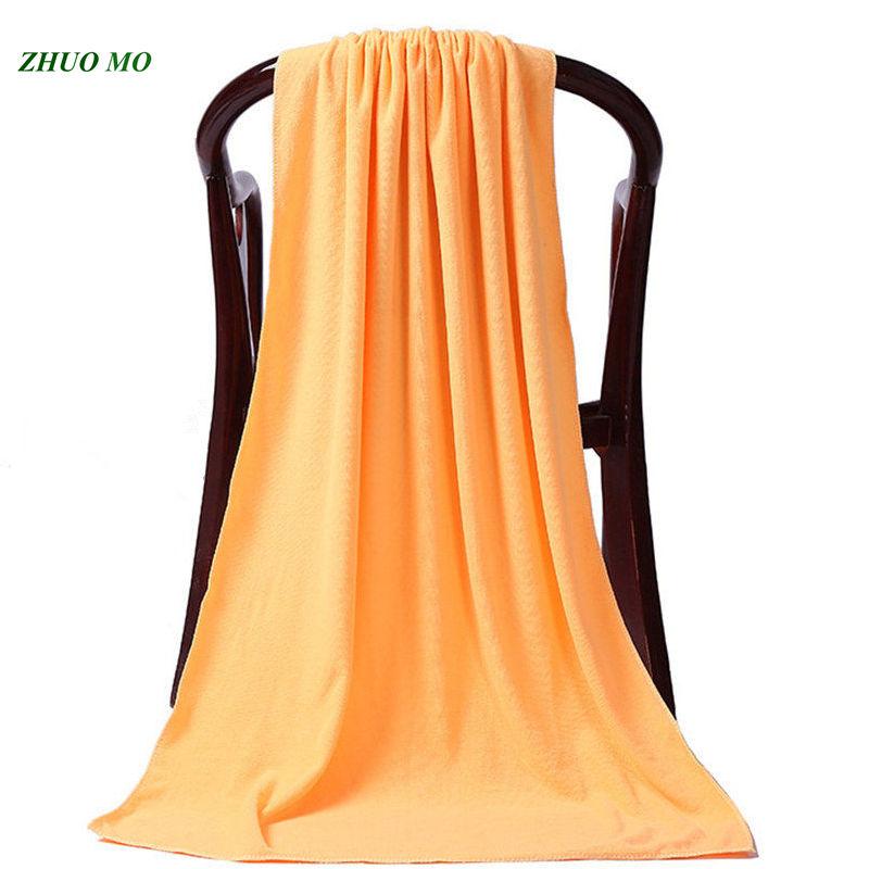 

80*180cm Microfiber Plain Towel Quick-Drying Beach Towels Spring/Autumn Swimming Spa Home and beauty bed towels, Green