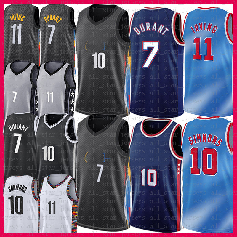 

Men's Kevin Durant 72 Biggie Kyrie Irving Ben Simmons Basketball Jersey Mens Shirts 2022 New 11 7 10 jerseys, 2021 jersey