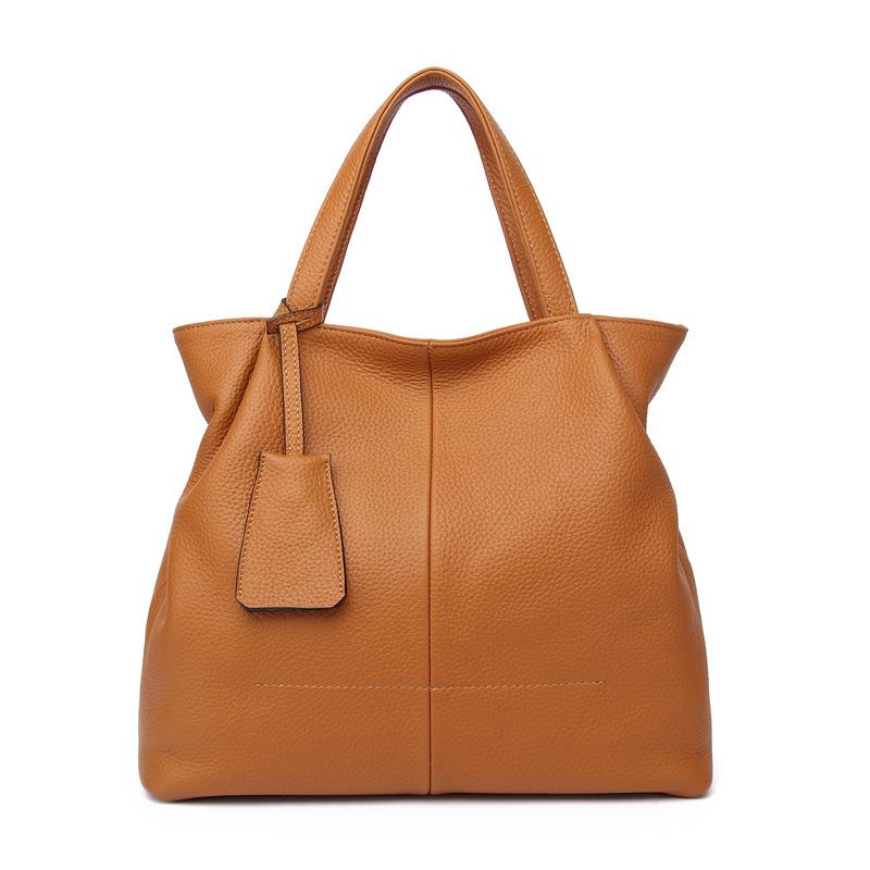 

Genuine Leather Handbags Foe Women Fashion Elagant Ladies Shoulder Bag Large Capacity Women Tote Messenger Bag Crossbody, Black