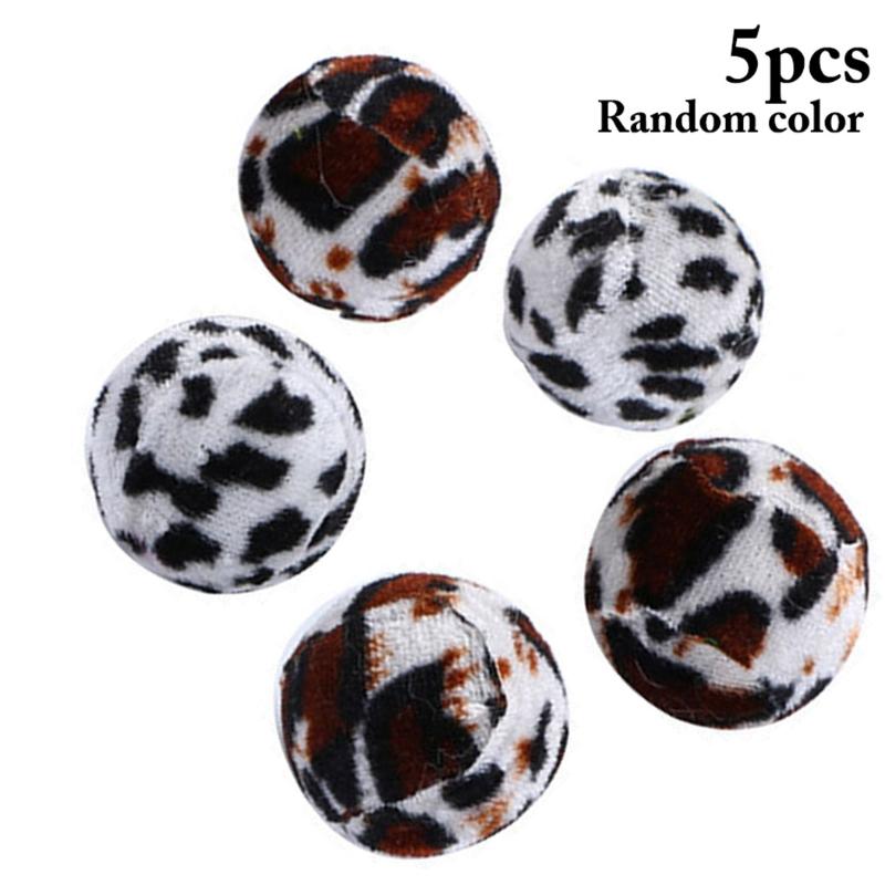 

5pcs Cat Toy Pet Leopard Ball Cat Toy Interactive Sound Funny Kitten Ball Playing For Pet Accessories