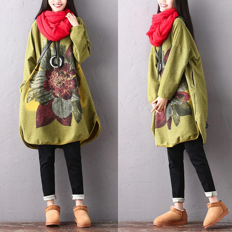 

2020 female new srping and autumn plus size literary big flower casual hooded temperament thin batwing sleeve loose shirt, Purple