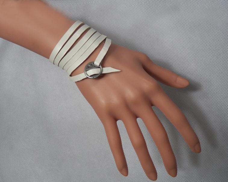 

Bohemian Gypsy Turkish Fashion Bangle Alloy Leather Slave Bracelets For Unisex Fashion Jewelry 3 Colors Adjustable