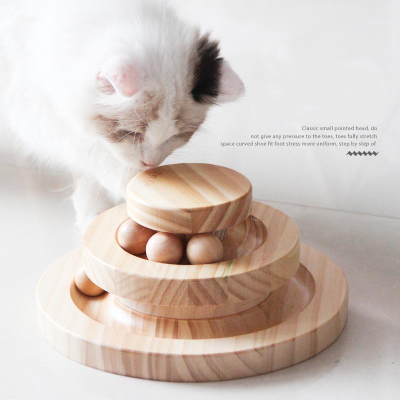

pet Three Levels Tower Tracks Disc cat Intelligence Amusement triple pay disc cat toys ball Training Amusement plate1