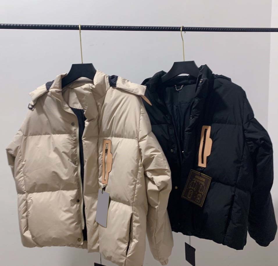 

Designer Parkas Top Quality Hooded Winter Warm Coat Fashion Women Jacket Black Beige Color with Labels Size 44-50 Top quality