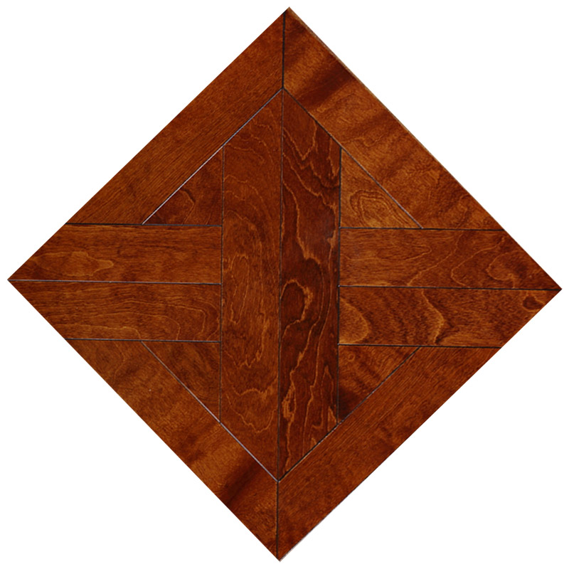 Old Ship Wood Floor Handscraped Effect style Antique Solid hardwood flooring wall cladding medallion Dark Color art designed parquetry tiles-image-254545051