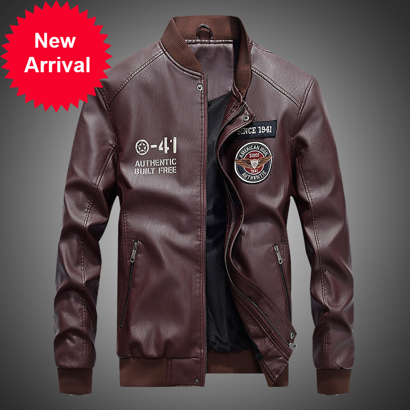 

2020 custom leather bomber man jacket winter military wool lining coats hot plutonium baseball jackets, Sky blue fk107