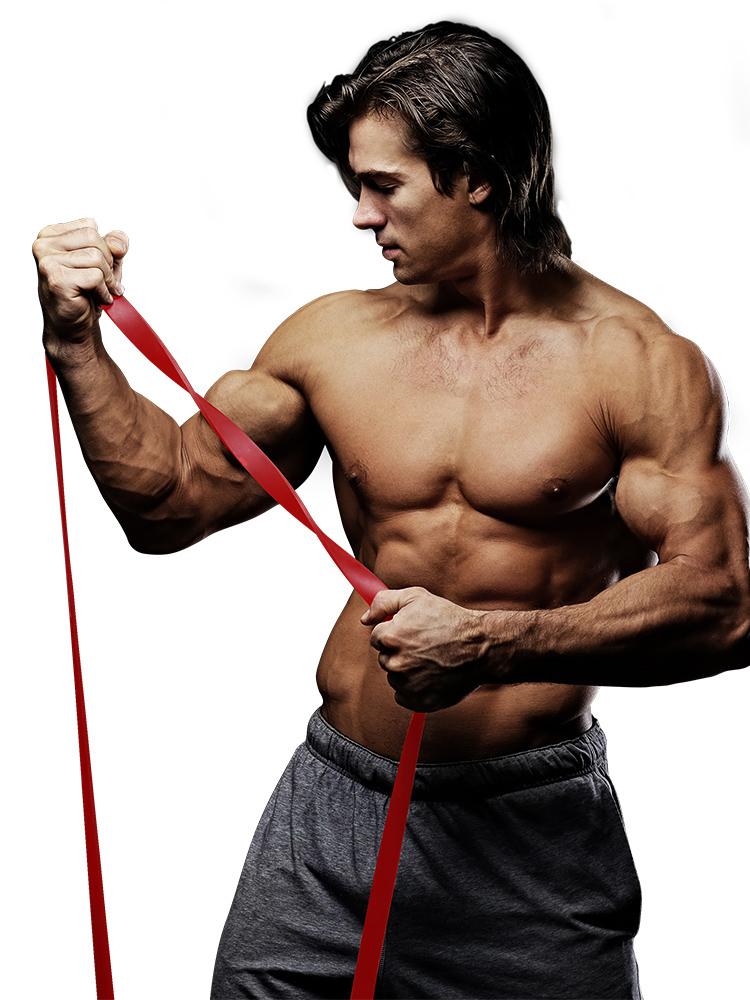 

Elastic Band Fitness Male Resistance Band Strength Training Female Yoga Stretching Pull Rope Practice Shoulder Pull-Up Assistanc, Red