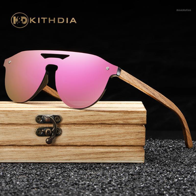 

Kithdia Women's Glasses Natural Zebra Wooden Sunglasses Men Polarized Fashion Sun Glasses Original Bamboo S50301