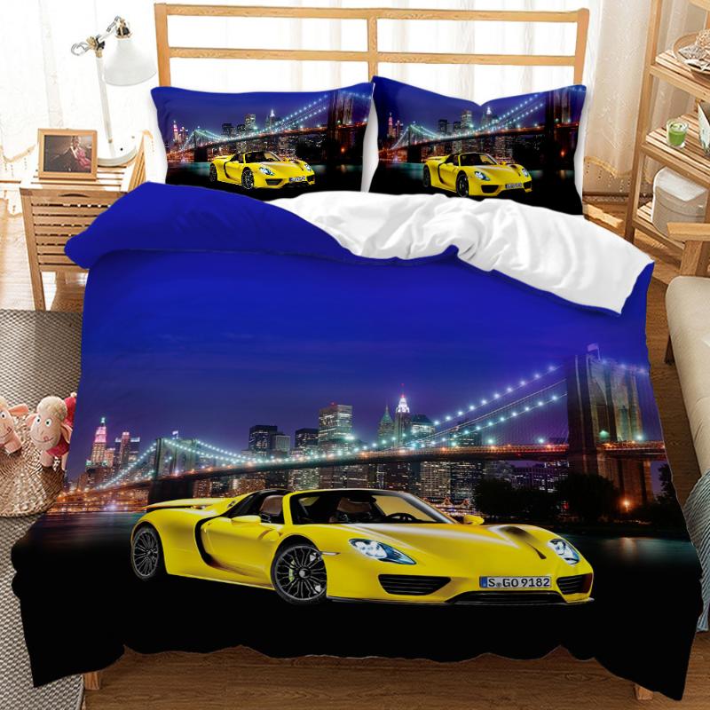 

Cars Motorcycle Fashion 3D Print Comforter Bedding Sets Queen  Single Size Duvet Cover Set Pillowcase Home Textile Luxury, Clear