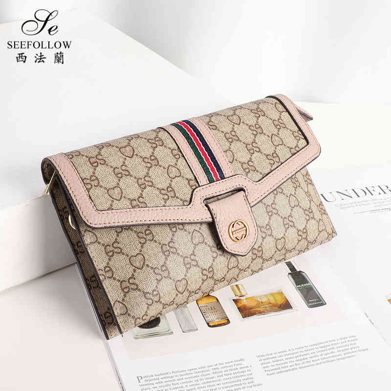 

Bag female new printed handbag large capacity versatile simple Mini sling shoulder diagonal small bag purse, Dark gray