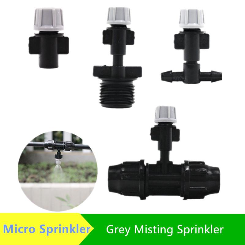 

Misting Nozzle With Barb Connector Automatic Watering Cooling Spray Sprinkler Irrigation Micro Drip Fittings, D 20pcs