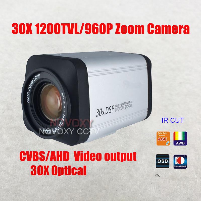 

NOVOXY SK-ART6100CS2 30x 18X Optical Zoom Camera 1/3 Inch CMOS 1200TVL 960P 1.3MP Vari-focal Lens CCTV Security Camera
