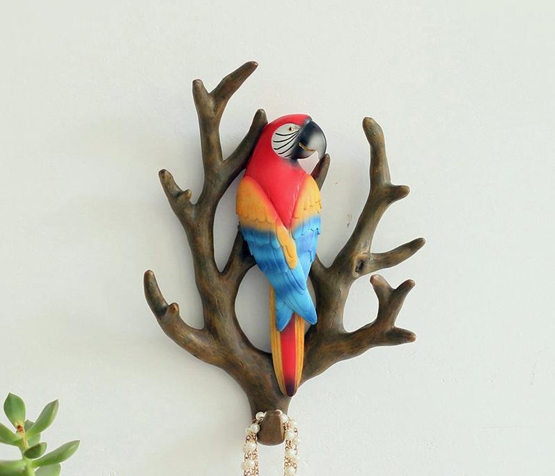 

Birds Living Room Decorative decorates hook originality porch individual character hang key coat hat rack traceless wall hanged