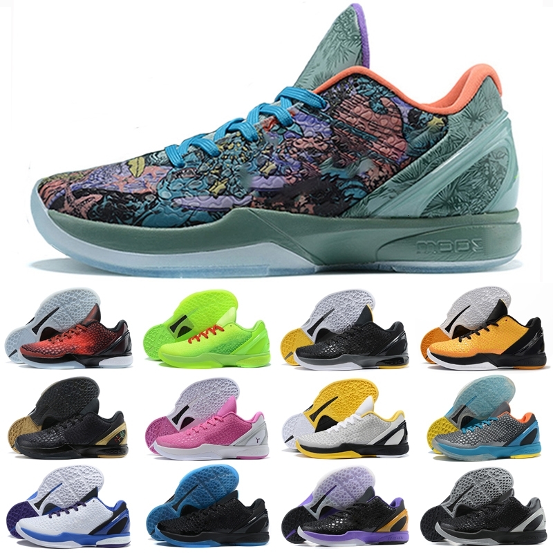 

New Black Mamba VI 6 Prelude All Star MVP sports shoes Mamba 6 Green black Men Basketball shoes, As photo 1
