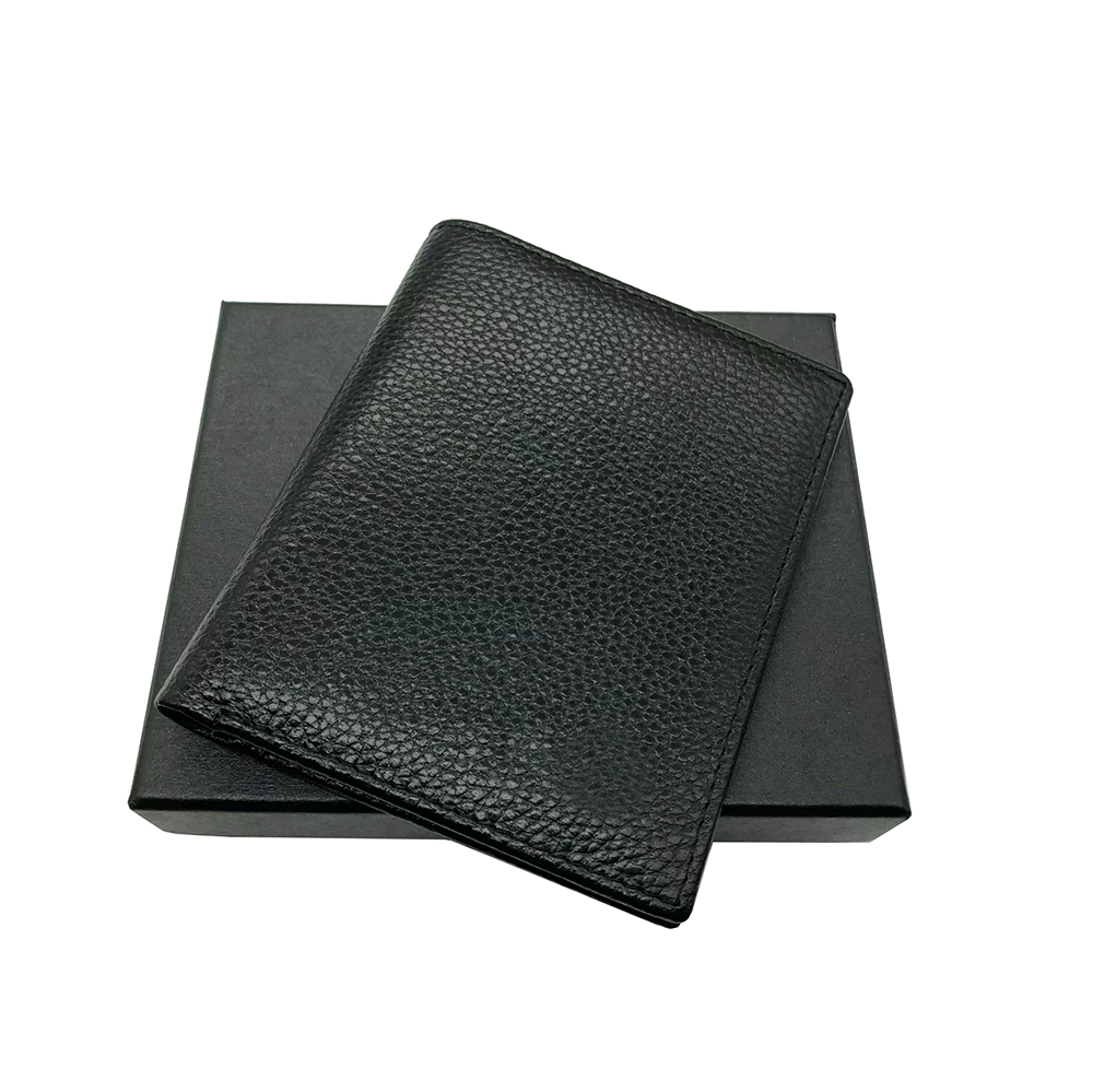 

New 2021 Germany Men Wallets Genuine Leather Mens Wallet Short Purse With Coin Pocket Card Holders Free Shipping, Black