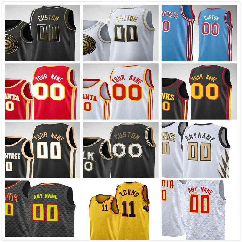 

Trae 11 Young Custom Basketball Jersey John 20 Collins Bogdan 13 Bogdanovic Kevin Huerter 15 Clint Capela Danilo 8 Gallinari De Andre 12 Hunter Knox Okongwu Jerseys, Colour 13