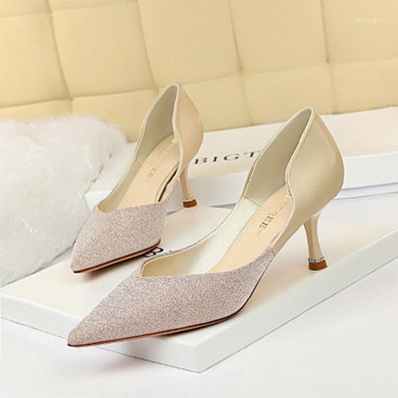 

Fashion Ladies High Heels Shoes Pointed Toe Shallow Sexy Color Matching Ladies Shoes Business Office Formal High Heels1, Black