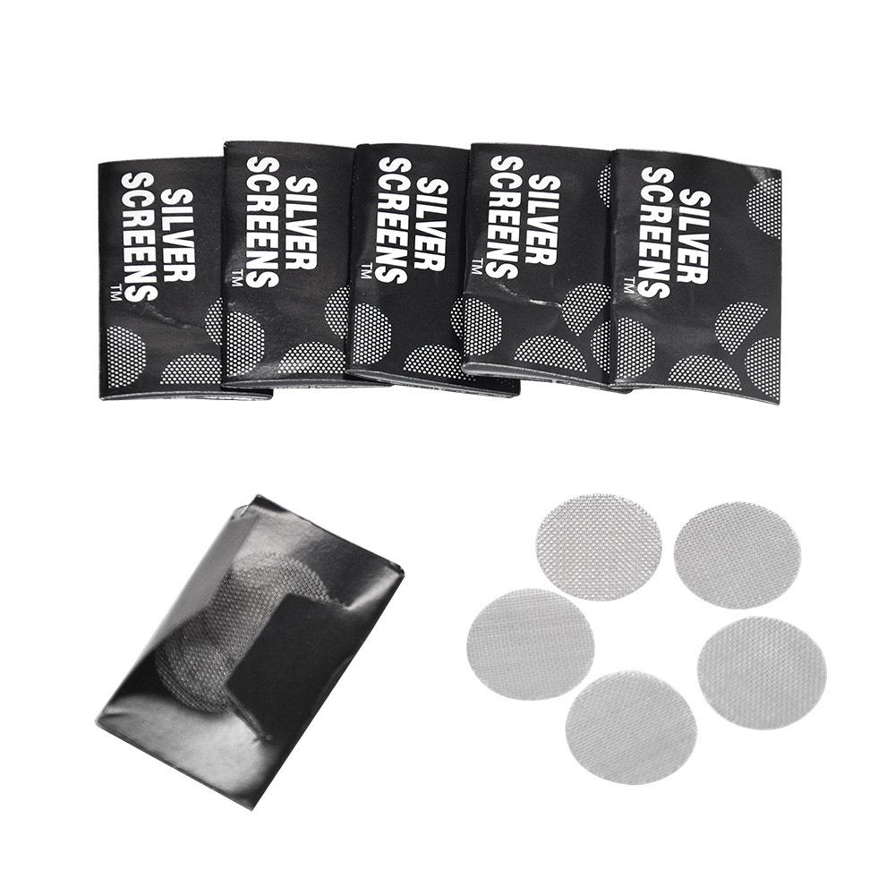 

Stainless Steel Smoking Pipe Screens filters with 20mm Sliver Filter for Glass Bong Bowl Dry Herb Tobacco Holder 500 Pieces / Set