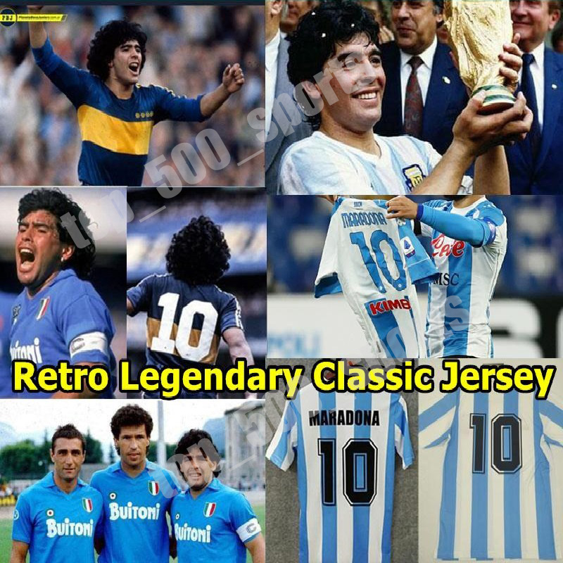 

Retro 1986 Argentina Diego Maradona Soccer Jersey 1978 Boca juniors 1981 Vintage NAPOLI fourth 4th 1987 1988 football shirt Kids Kit, 1994 afa