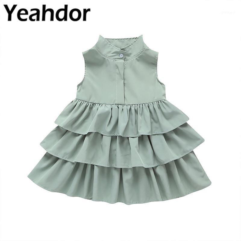 

Summer Baby Girls Sleeveless Ruffled Layered DressInfant Toddler Baptism Birthday Flower Princess Girl Dress Party Tutu Dress1, Black