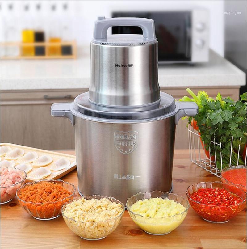 

220V 1200W Household Electric Meat Grinder 8L Multifunctional Vegetable Garlic Pepper Mincing Grinder Stainless Steel1
