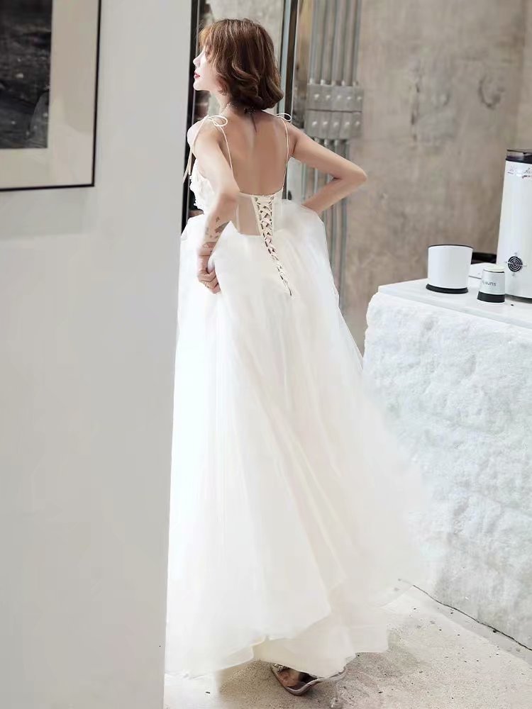 

2021 New Wedding Gowns, Party Dresses Cleavage on v KQXD, Same as the photos