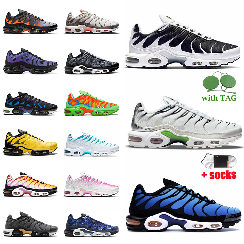 

Oreo Midnight Navy Fashion Plus Tn Cushion Running Shoes Mens Women Designer Tns Tuned OG Trainers Hyper Blue Neon Green ATLANTA Luxurys Sneakers Sports Us 12, A75 digital camo 40-46