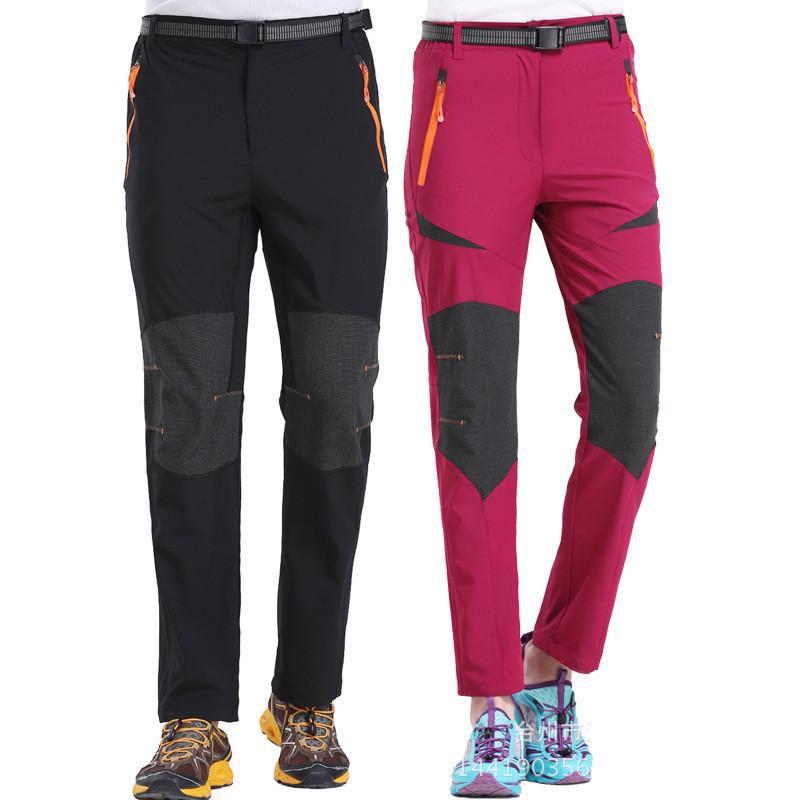

Spring Summer Man Quick Dry Outdoor Waterproof Female Thin Pants Climbing Camping Trousers -4XL Hiking Pants Women, Women no.1